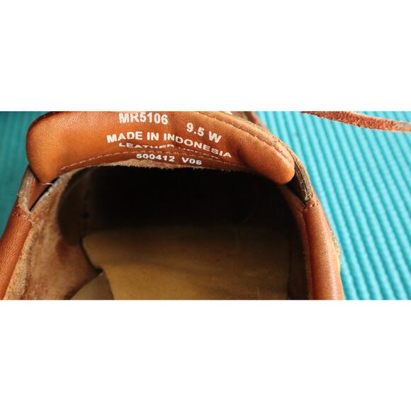 Rockport Perth Leather Brown Loafers Boat Shoes 2 Eye Mens 9.5W Wide Moc MR5106 - Picture 7 of 7